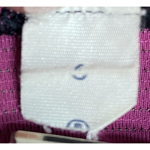 Lululemon Run Skim Singlet Tank Size 6 Racerback Raspberry with Black Trim Rare - Picture 4 of 9